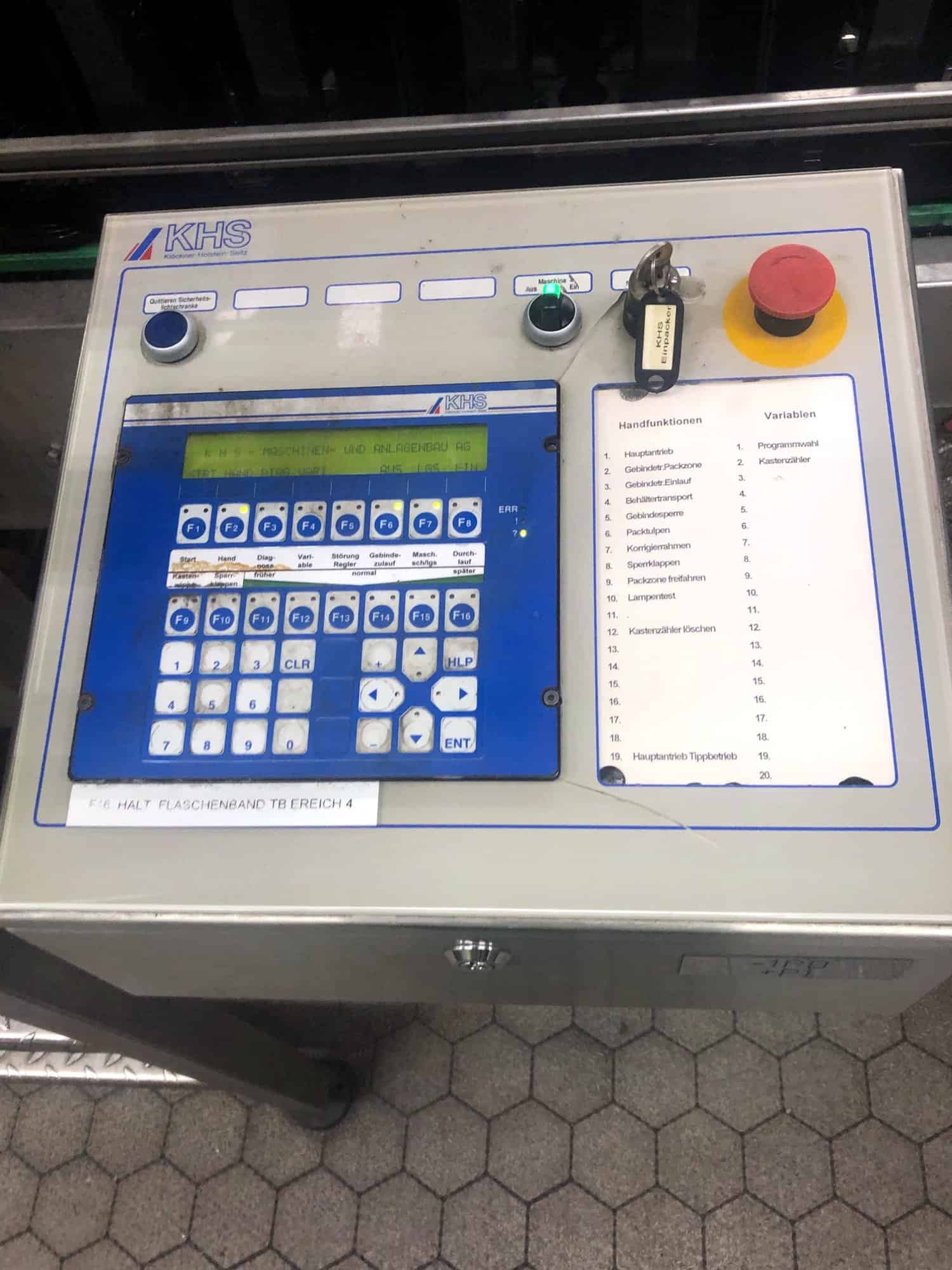 Steuergerät of KHS INNOPACK