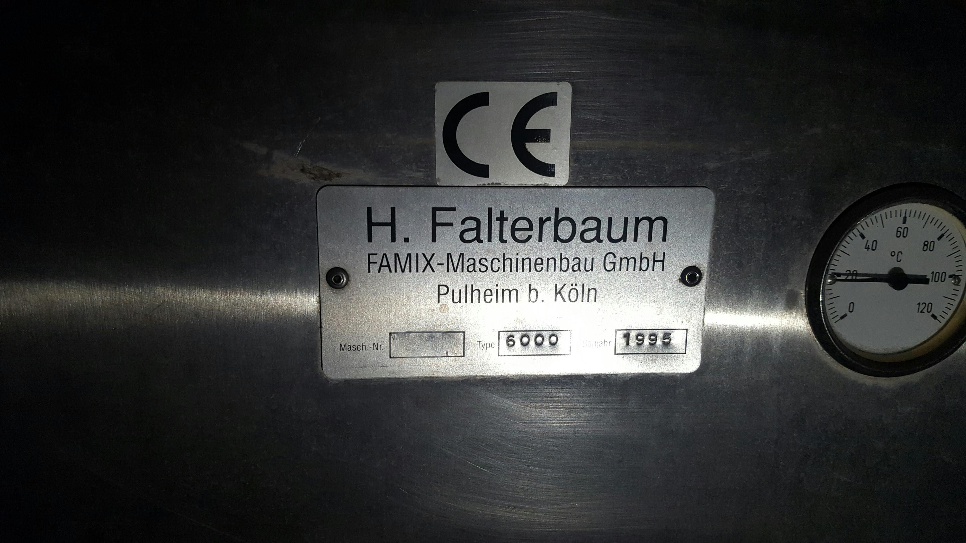 Typenschild der H. FALTERBAUM FAMIX-MASCHINENBAU GMBH Famix 6000